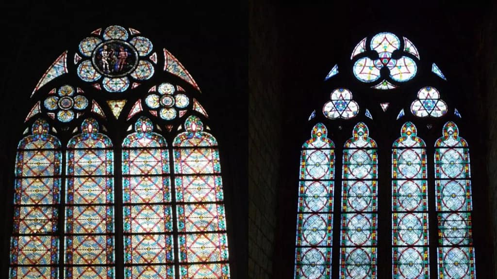 Vitraux de notre-dame de paris remplacés